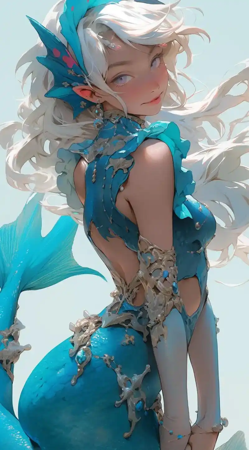 星座之灵-美人鱼#ai绘画 #十二星座头像 - 抖音