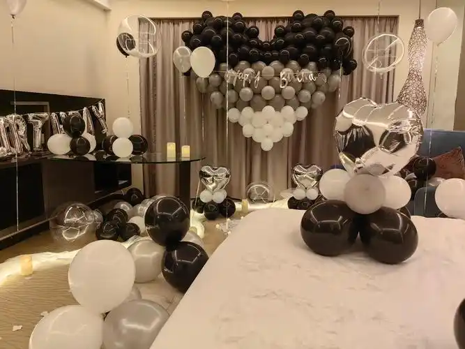 酒店包房的生日布置