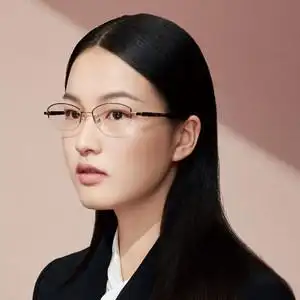 女士小镜框近视眼镜图片