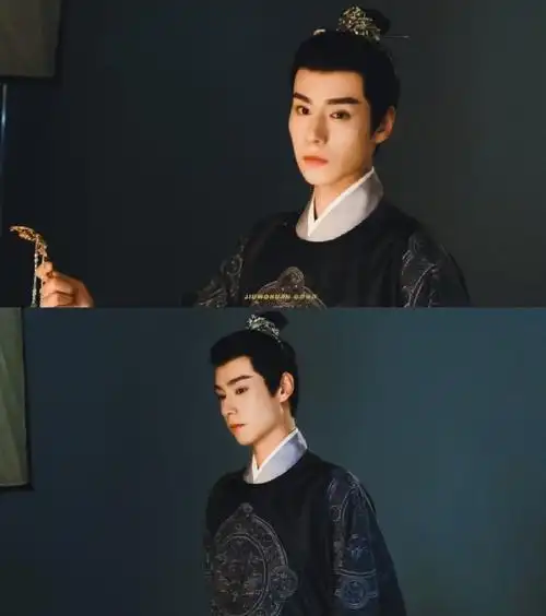 胡一天古装真的久违了!束发执簪古朴的氛围感好绝!能不能多放点物料!