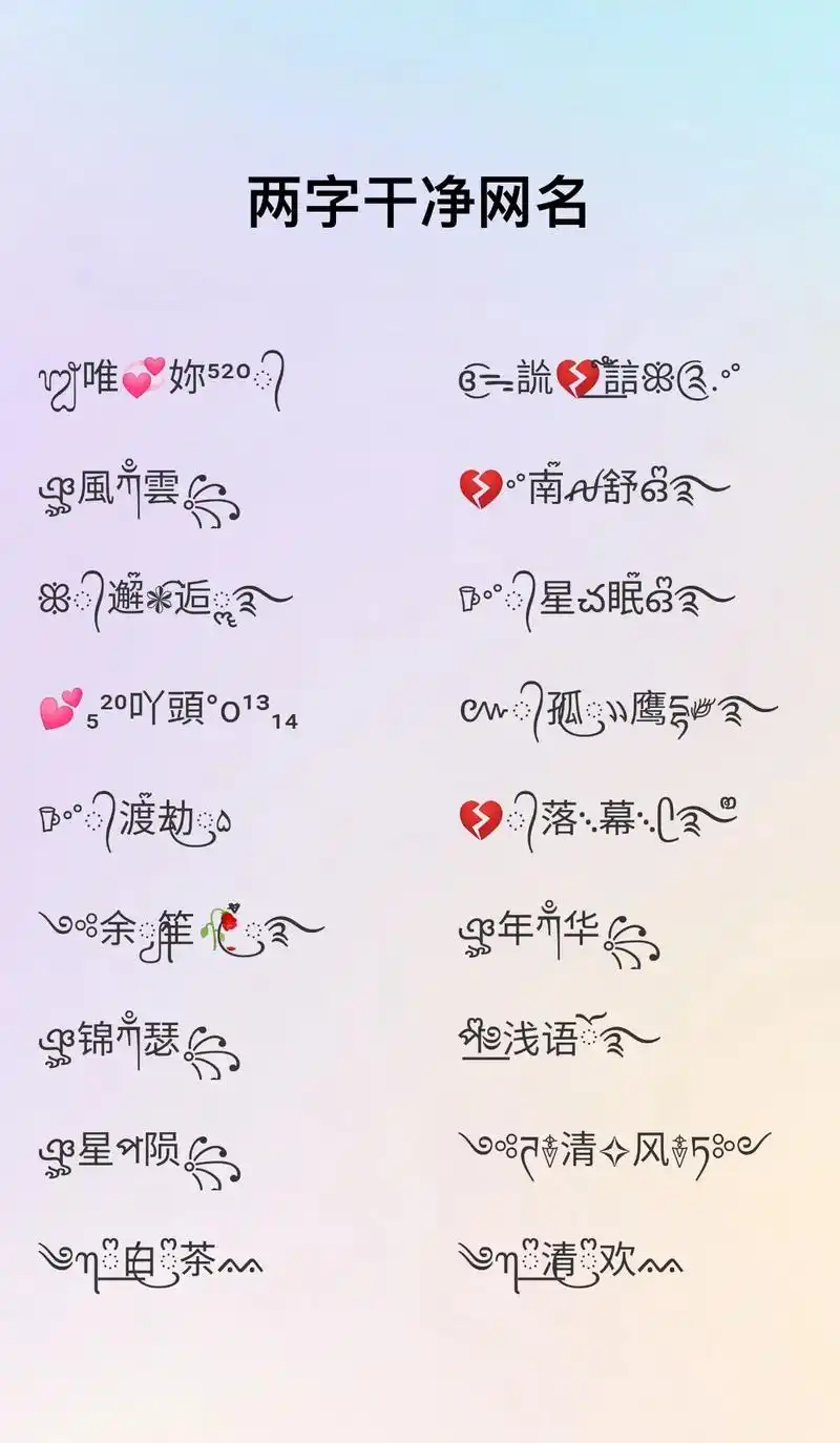 简短好听有气质抖音二字名字昵称.#特殊 - 抖音