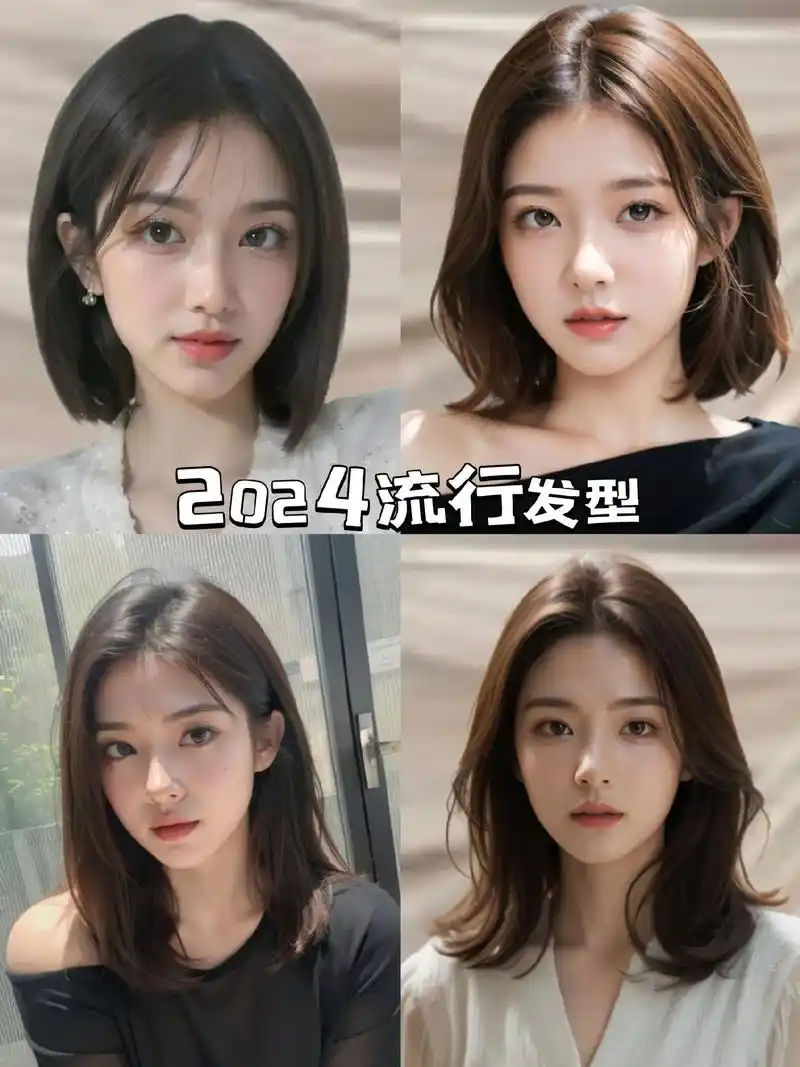 2024流行发型(第十期)93姐妹们,2024年流行的中长锁 - 抖音