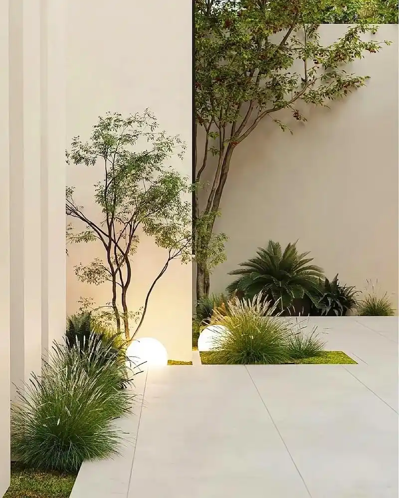 花园设计|庭院屋顶实景露台案例✅.现代庭院人们对自然和庭院空 -