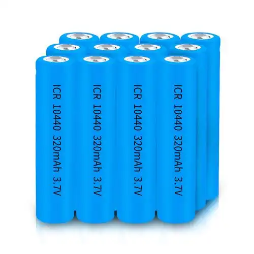 厂家批发icr10440锂电池3.7v 320mah三元锂离子充电池灯具锂电池