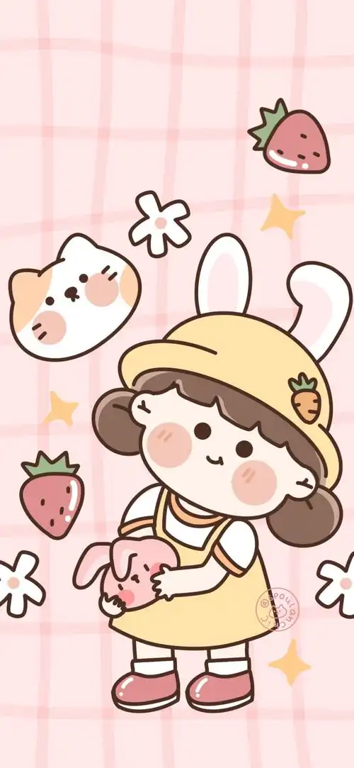 少女心壁纸 - seoulanchic 插画 素材 ins 韩系 可爱 简约 手绘 动漫