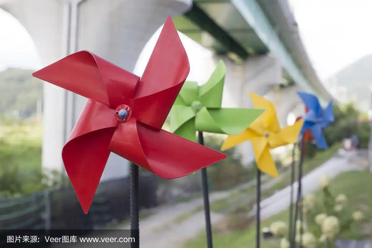 红色风车,风车,风力涡轮机