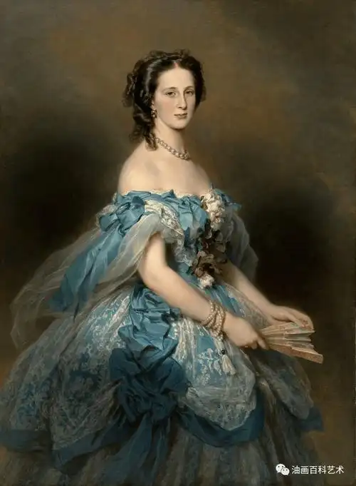 这些油画中的欧洲贵族女子姿态优雅!_温特哈尔特_绘画_作品