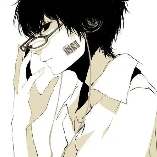 求一个动漫男侧面微笑的头像