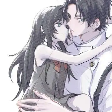 可爱情侣头像卡通呆萌一对,我们的相遇才有意义