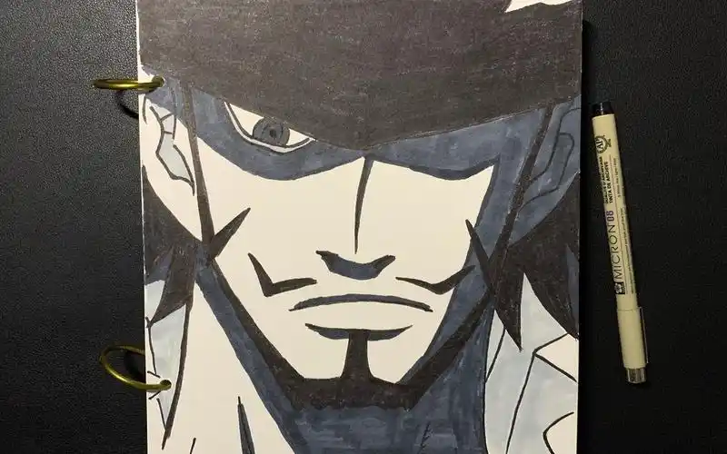 如何画动漫角色 | 海贼王鹰眼米霍克_哔哩哔哩 (゜-゜)つロ 干杯