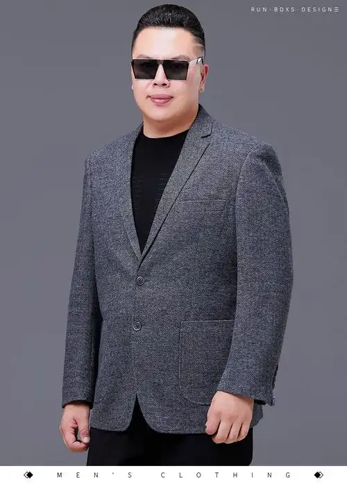 大码男装胖子西装胖子特大号西装男商务休闲西服大码