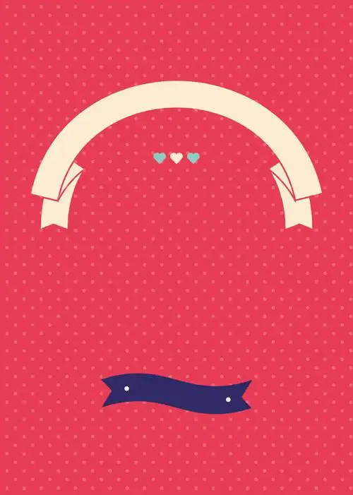 情人节白点标签矢量背景素材