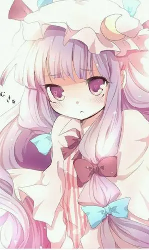 收集   点赞  评论  p站 动漫美少女 q版萌系 软妹 美图 紫发 战斗