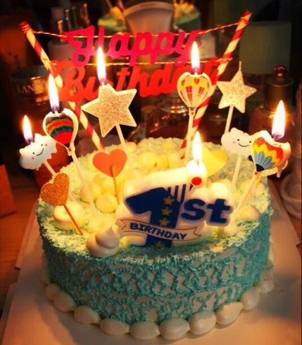 儿童生日数字蜡烛卡通许愿蜡烛字母蜡烛宝宝周岁派对装饰蛋糕插件