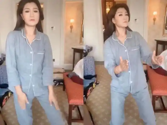 降央卓玛穿袍子很朴素,身后豪宅抢眼!怀三胎时挺9月孕肚唱高音