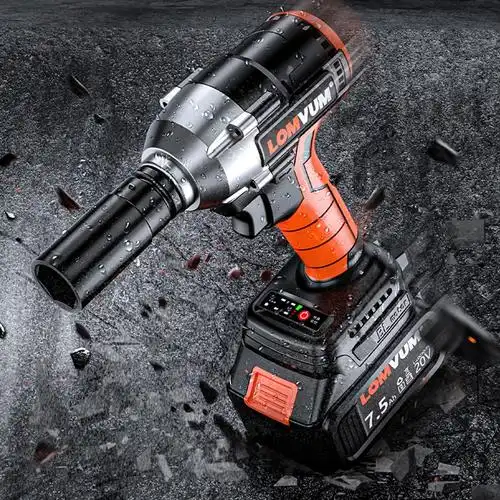 longyun无刷电动扳手大扭力架子工冲击板手轮胎汽修工具锂电充电风炮