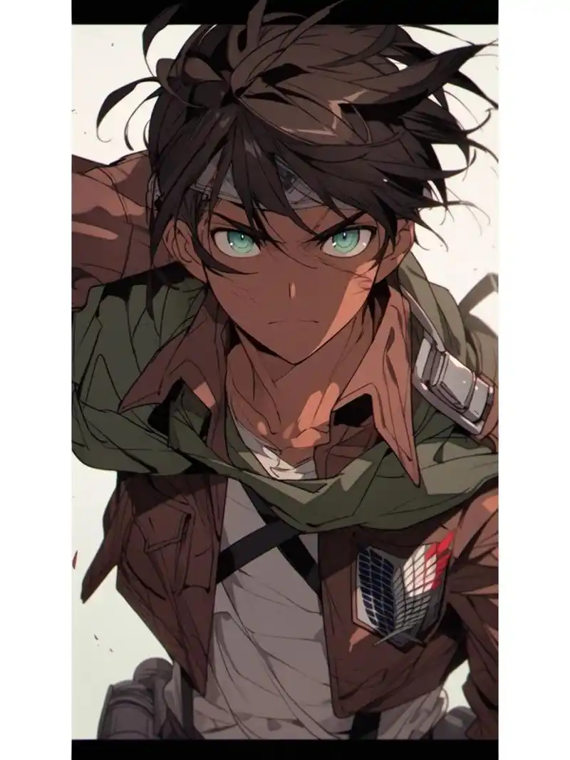 艾伦·耶格尔 高清壁纸 最近在玩midjourney,壁纸都是输入魔法咒语后