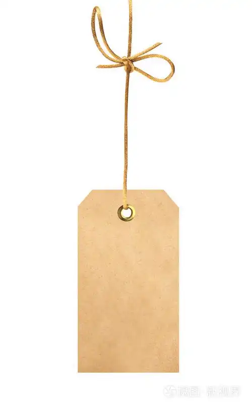 标签tag孤立在白色背景上