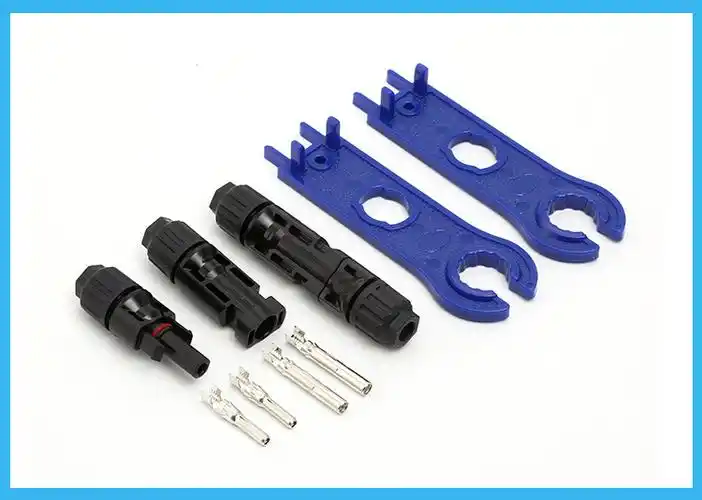 mc4光伏连接器光伏线接头太阳能光伏电池板组件插头mc4光伏 接头_连接