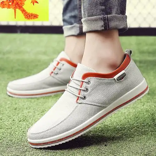 特大码帆布鞋男鞋子45休闲爸爸加大号46软底板鞋秋季老北京布鞋47简畅