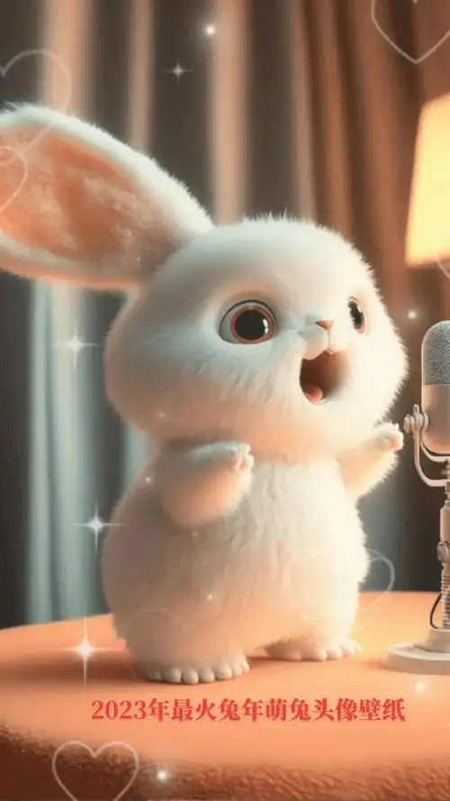 2023必备兔年萌兔头像,壁 - 抖音