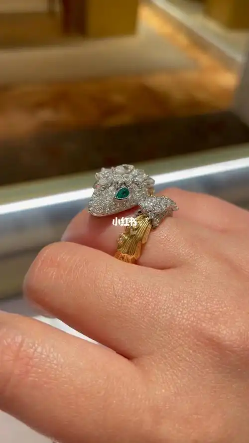 宝格丽bvlgari高级珠宝灵蛇系列戒指