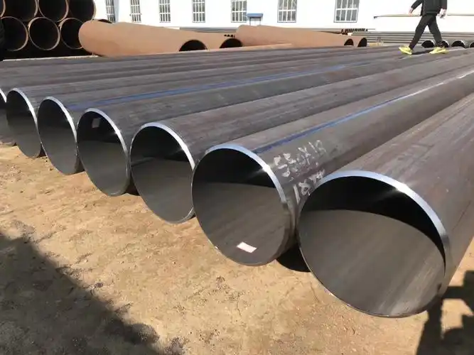 高清图滨州大口径焊接卷管直缝钢管