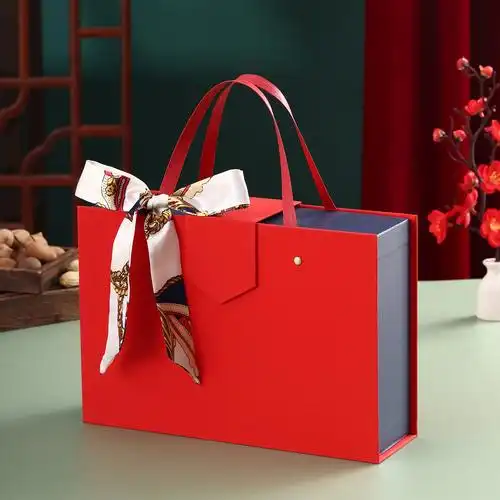 森系伴手礼盒轻奢手提礼物盒空盒仪式感生日礼品盒高档结婚喜糖盒