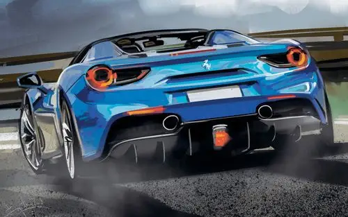 炫酷概念汽车插画桌面壁纸