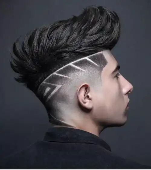 "直男雕刻发型"