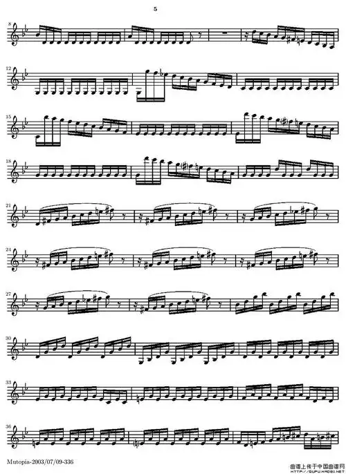 小提琴谱子summer3