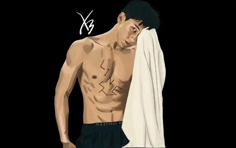 procreate手绘李现腹肌超a各位李现女朋友一键三连哦