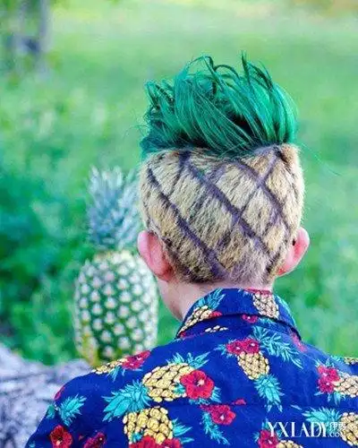 【图】菠萝头发型大曝光 加拿大小伙愿赌服输走红发型_女物美容网