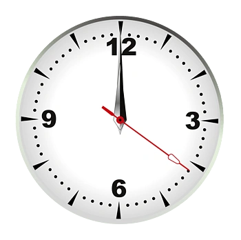矢量钟表12点