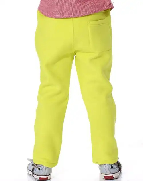 男童荧光黄休闲长裤