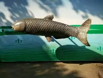 玻璃钢雕塑鲤鱼树脂仿铜动物金鱼小丑鱼摆件海洋馆装饰