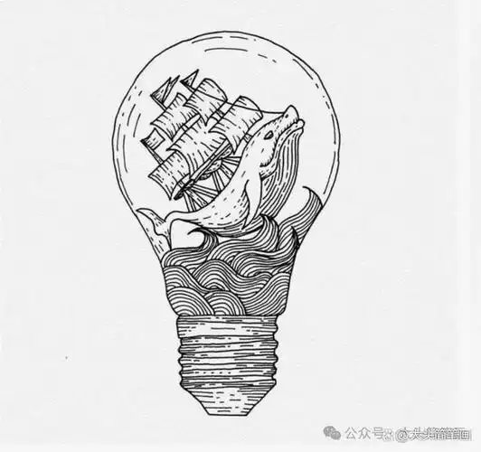 灯泡创意简笔画将您带入光明和创意的奇妙世界让生活充满乐趣