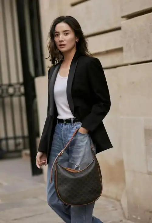 宋佳最新街拍"一身灰"好松弛,秋冬这样穿,自带高级感