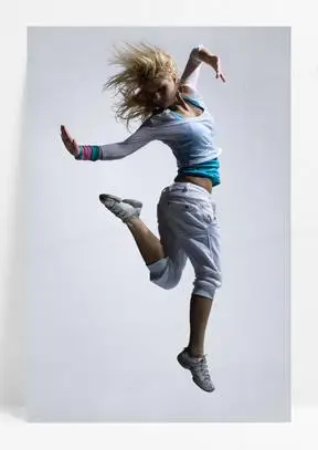 动感十足活力舞者人物摄影高清图片