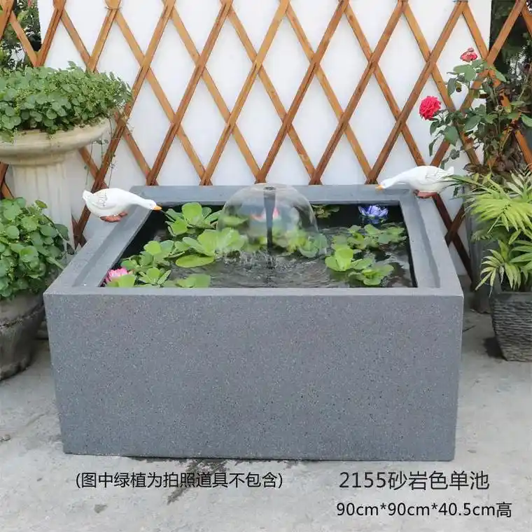 深鱼池,真家伙,够给力.40厘米高的鱼池,适合摆放户外/庭院 - 抖音