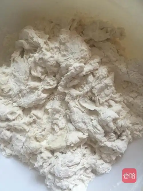 搅拌成棉絮状.