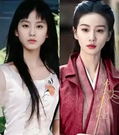 刘诗诗17岁-36岁颜值变化,标准三庭五眼,仪态端方