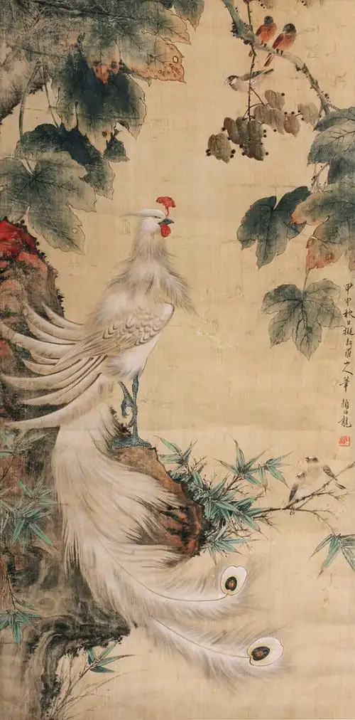 颜伯龙(1898-1954) 百鸟朝凤