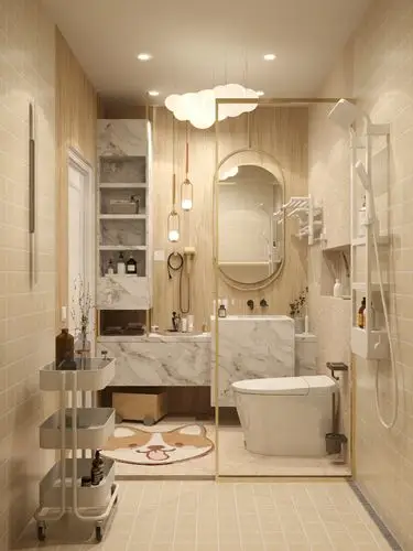 暖色系小户型浴室简单的装修十年不过时