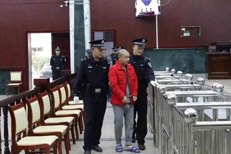 (蒋勇等被告人被押解到庭)