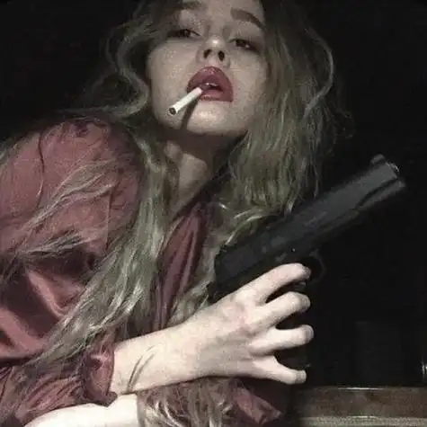 求女生抽烟的头像