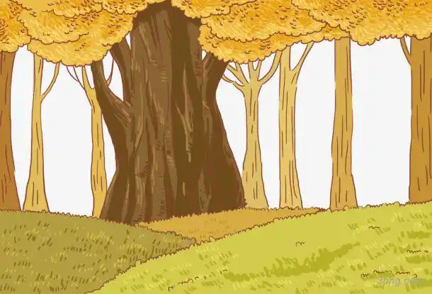 装饰卡通手绘秋天景色