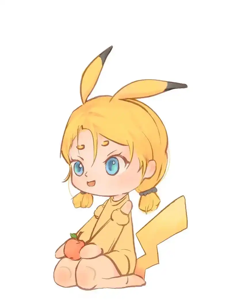 皮卡丘拟人.#q版人物 #拟人 #q版小人也太萌了 #皮卡丘 - 抖音