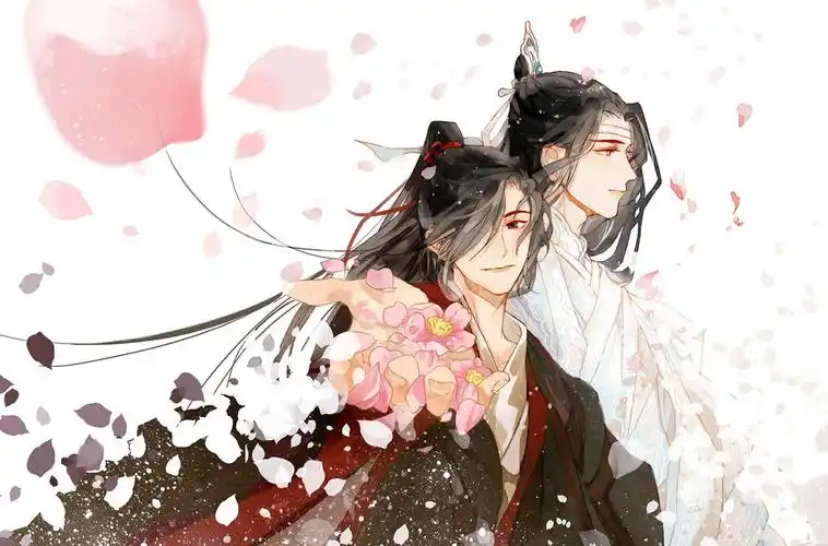 魔道祖师魏无羡蓝忘机卡通图片