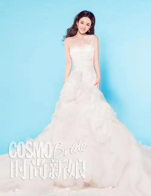 赵丽颖曝甜美婚纱照写真图片 网友惊呼最美新娘_明星_美桌网